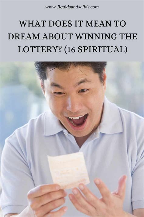 dreaming about winning the lottery|What Does it Mean to Dream About Win.